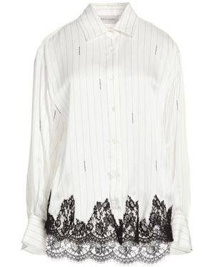 ERMANNO FIRENZE Shirt Viscose, Silk, Cotton, Polyamide - White