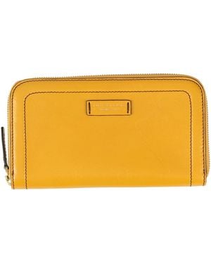 The Bridge Wallet Leather - Yellow