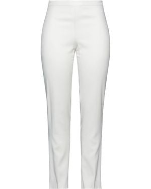 Diana Gallesi Ivory Pants Viscose, Elastane - White