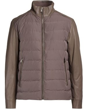 BOSS Puffer Polyester, Lambskin - Brown