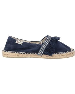 Espadrilles Midnight Leather, Textile Fibers - Blue
