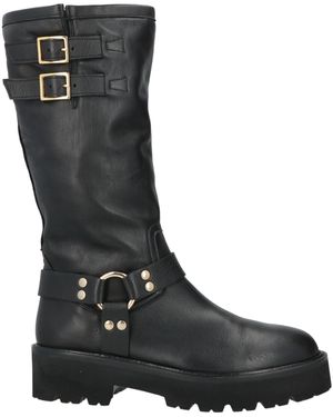 GISÉL MOIRÉ Boot Leather - Black