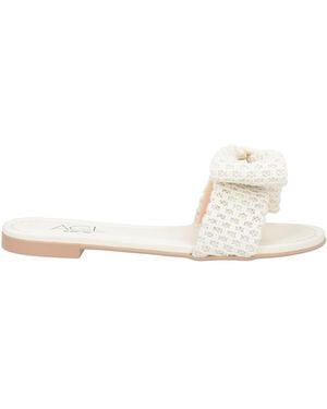Agl Attilio Giusti Leombruni Sandals Textile Fibres - Natural