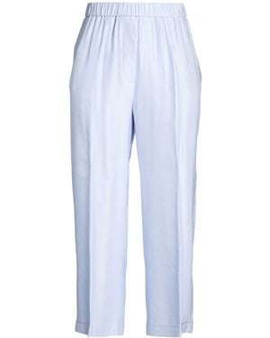 Peserico Sky Trousers Viscose, Linen - Blue