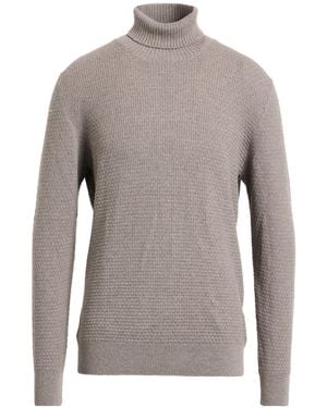Tagliatore Rollkragenpullover - Grau