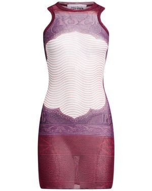 Jean Paul Gaultier Mini Dress - Purple