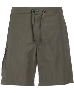 Roberto Collina Military Shorts & Bermuda Shorts Polyester, Cotton - Green