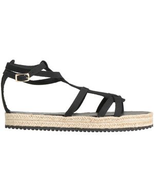 Sancia Espadrilles Soft Leather - Black