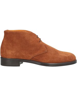 Wexford Camel Ankle Boots Leather - Brown