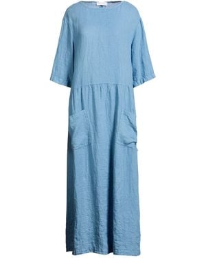 Biancalancia Midi Dress Linen - Blue