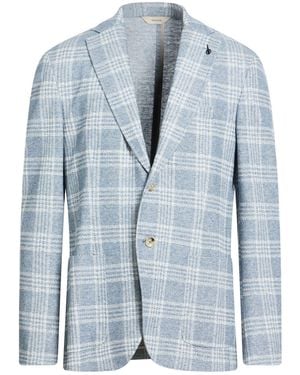 Paoloni Slate Blazer Linen, Cotton, Polyester - Blue