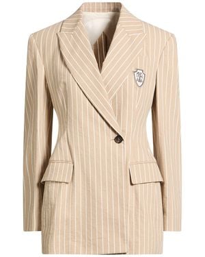 Brunello Cucinelli Sand Blazer Cotton, Silk - Natural
