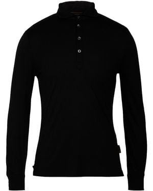 Moorer Polo Shirt Cotton - Black