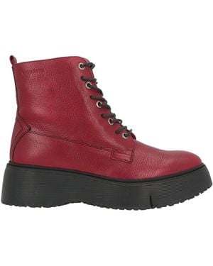 Wonders Ankle Boots Textile Fibers - Red