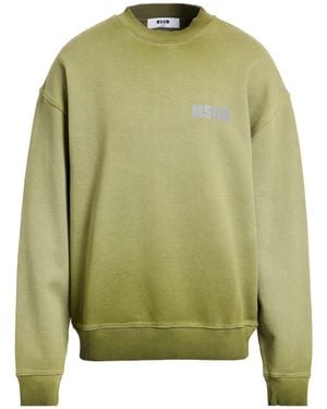 MSGM Military Sweatshirt Cotton - Green