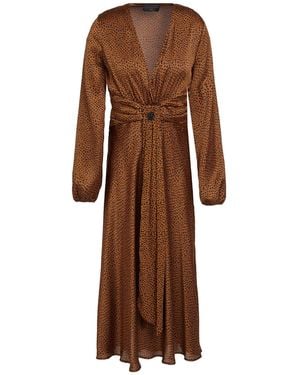 Gaelle Paris Midi Dress Polyester - Brown