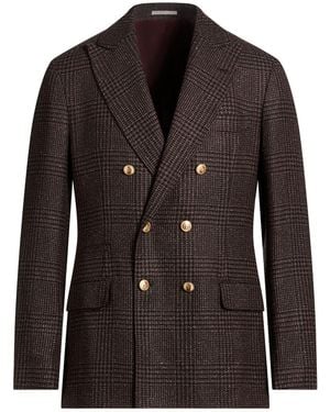Brunello Cucinelli Blazer Wool, Alpaca Wool, Silk - Black