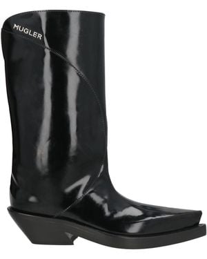 Mugler Boot Calfskin - Black
