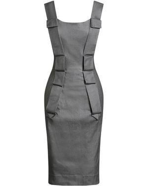 Vivienne Westwood Midi Dress Rayon, Nylon, Elastane, Cotton, Polyester - Gray