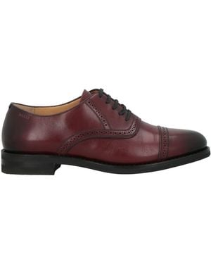 Bally Brick Lace-Up Shoes Calfskin - Brown