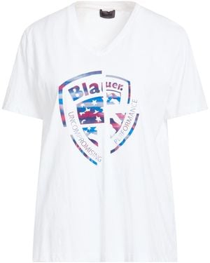 Blauer T-Shirts - White