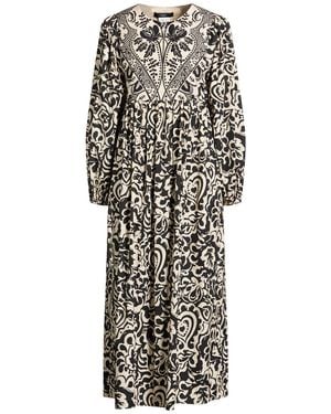 Weekend by Maxmara Cream Midi Dress Cotton - White