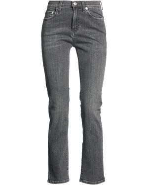 Roy Rogers Charcoal Jeans Cotton, Polyester, Lyocell, Rubber - Gray