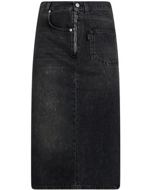 Haikure Jeansrock - Schwarz