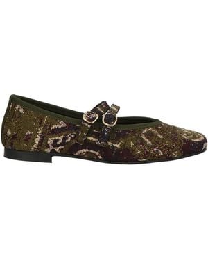 GIPSY ROSE Ballet Flats Textile Fibers - Black