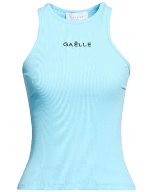 Gaelle Paris Sky Tank Top Cotton, Elastane - Blue