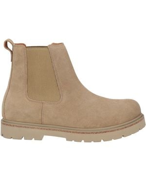 Birkenstock Ankle Boots Leather, Elastic Fibres - Natural