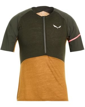Salewa Vento Dark T-Shirt Lyocell, Virgin Wool, Polyamide - Green