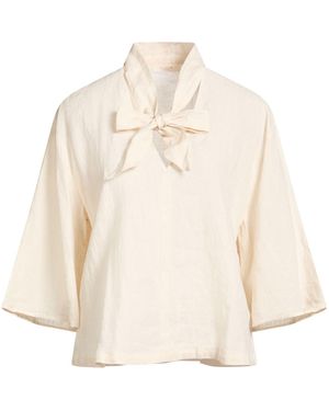 Glanshirt By Slowear Ivory Top Linen - Natural