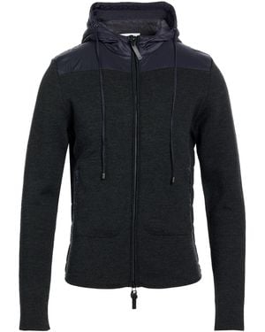 Emporio Armani Charcoal Jacket Wool, Acrylic - Blue