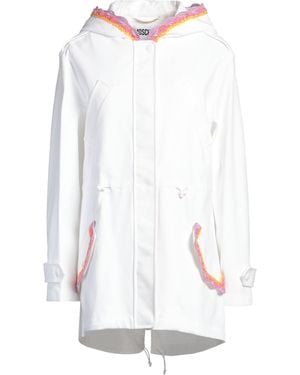 Moschino Couture Overcoat & Trench Coat Cotton - White