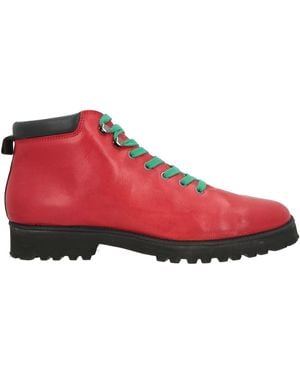 Pànchic Ankle Boots Leather - Red
