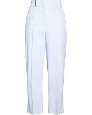 Peserico Trousers Linen, Virgin Wool - Blue