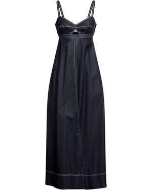 Tory Burch Maxikleid aus baumwollpopeline mit cut-outs - Blau