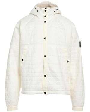 Stone Island Plumífero Y Acolchado - Blanco