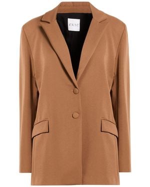 Exte Blazer Viscose, Nylon, Elastic Fibers - Brown