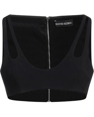 David Koma Top Viscose, Acetate, Elastane - Black