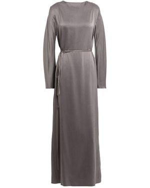 Alysi Chocolat Maxi Dress Silk - Grey