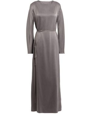 Alysi Chocolat Maxi Dress Silk - Gray