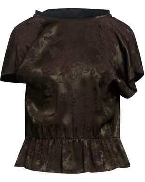 MM6 by Maison Margiela Military Top Acetate, Viscose - Black