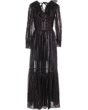 Frankie Morello Maxi-Kleid - Schwarz