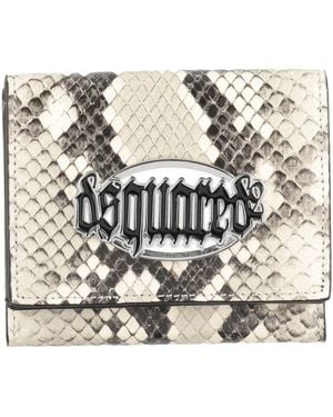 DSquared² Ivory Wallet Calfskin - White