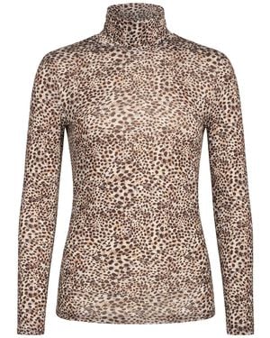 Liu Jo Top Polyester, Elastane - Brown