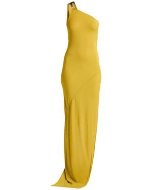 Rick Owens Maxi Dress Viscose, Polyamide, Elastane - Yellow