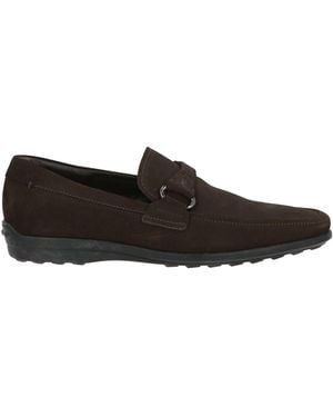 Tod's Dark Loafers Leather - Black