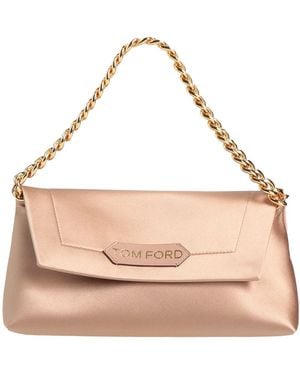 Tom Ford Handbag Viscose, Silk, Calfskin, Brass - Pink